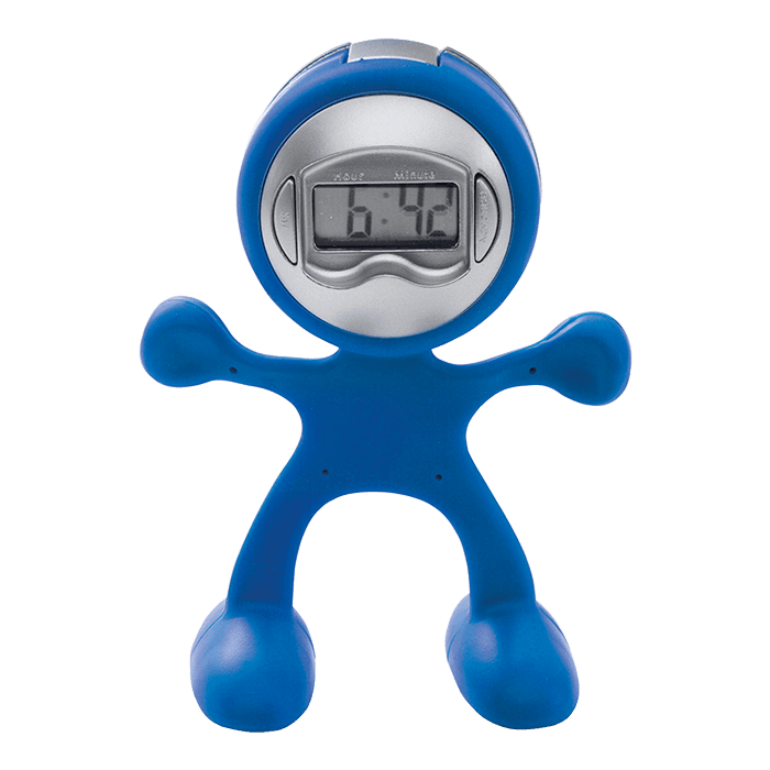 Man Shaped Alarm Clock with Memo Holder thumbnail 2