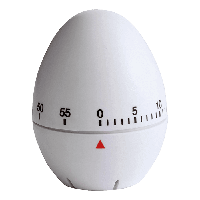 Egg Shaped Plastic Kitchen Timer