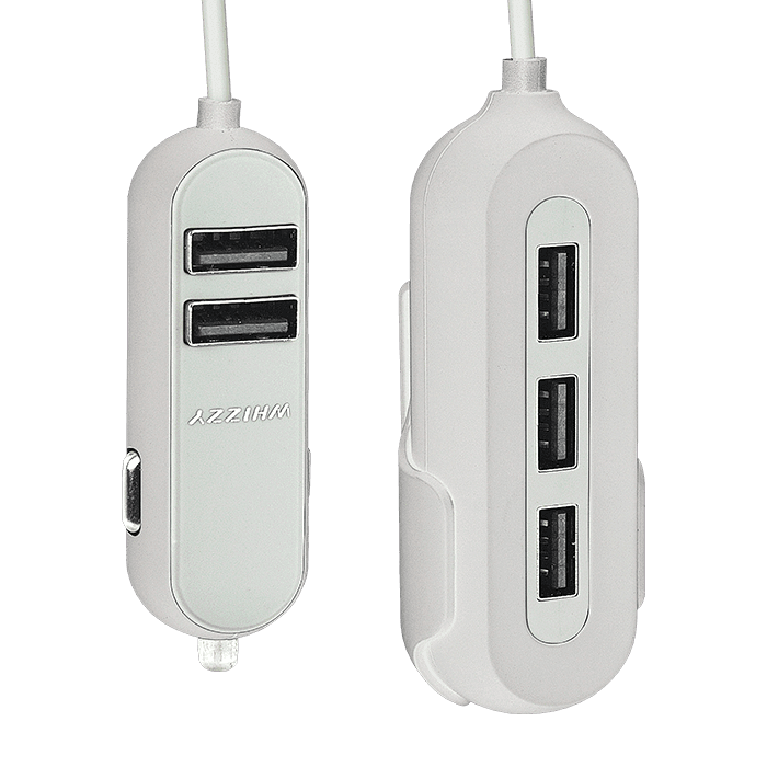 Whizzy 5 Port USB Car Charger