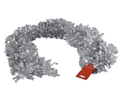 Metallic Silver Tinsel Garland