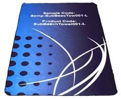 Fluffy Custom Single-Sided Sub Beach Towel – Large