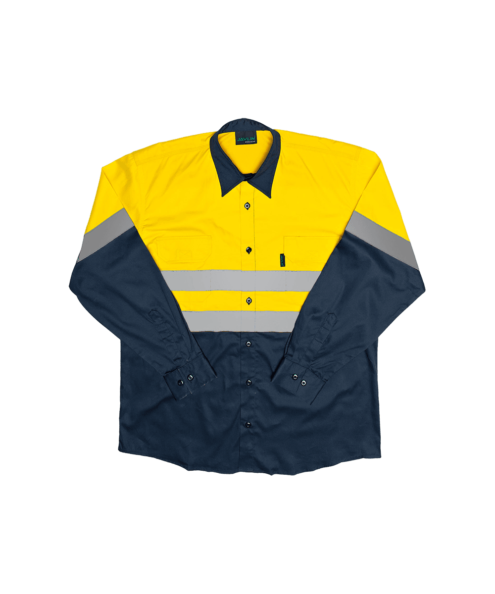 Hi-Vis Two Tone Long Sleeve Work Shirt