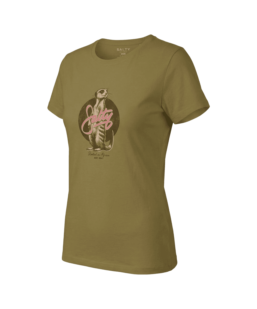 Salty Womens T-Shirt Mrs Meerkat