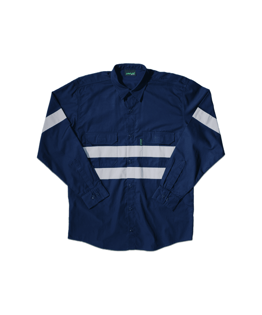 Hi-Vis Vented Long Sleeve Work Shirt