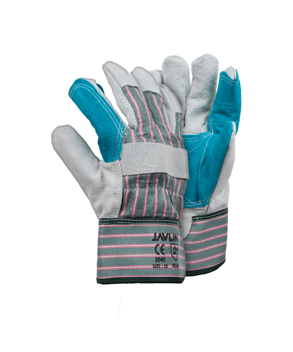 Chrome Leather Reinforced Candy Stripe Gloves