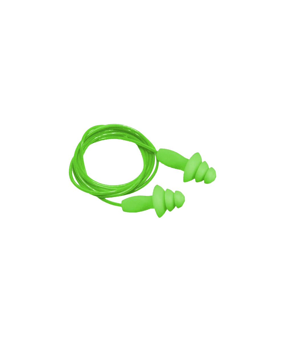 Reusable Green Corded Ear Plugs