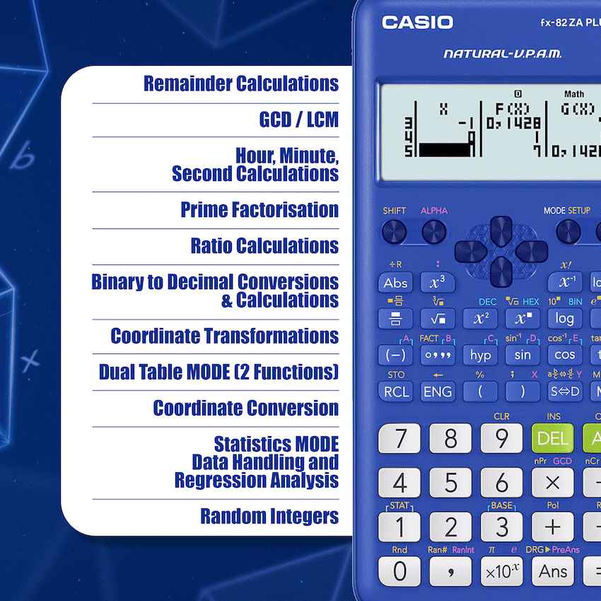Casio FX-82 ZA Plus II Calculator thumbnail 10