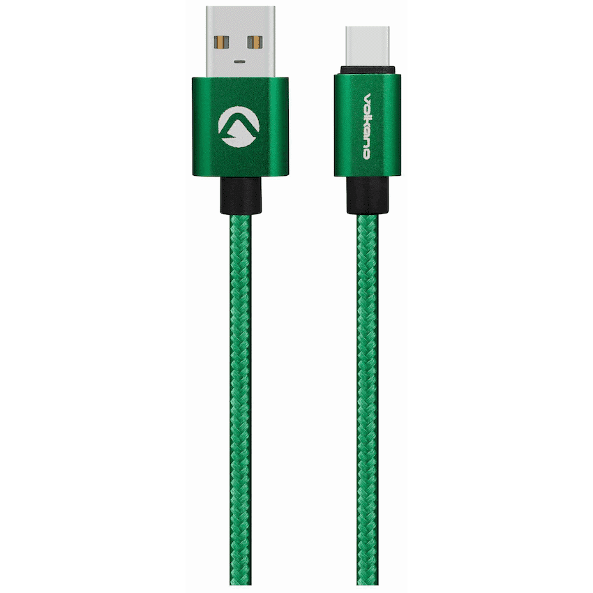 Volkano Fashion Series Micro USB Cable 1.8m – Apple Green