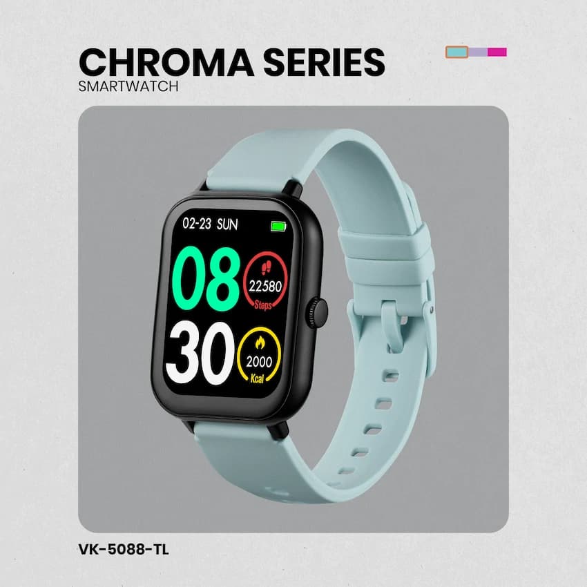 Volkano Chroma Series Smartwatch with Black Strap thumbnail 33