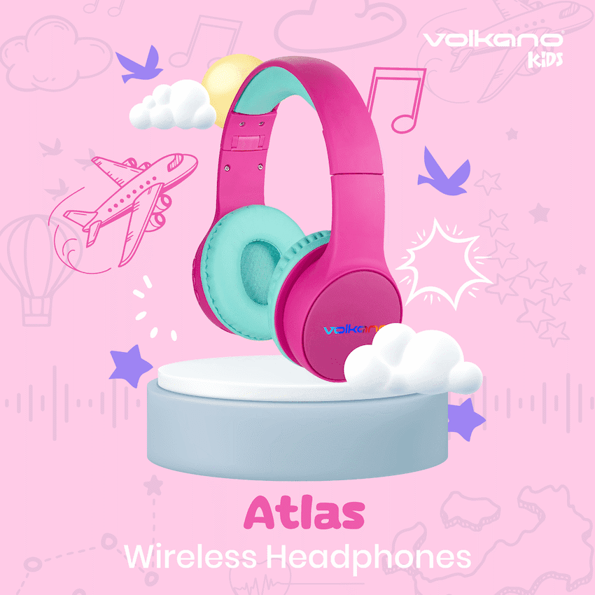 Volkano Atlas Bluetooth Padded Headphones with dB Switch Function thumbnail 12