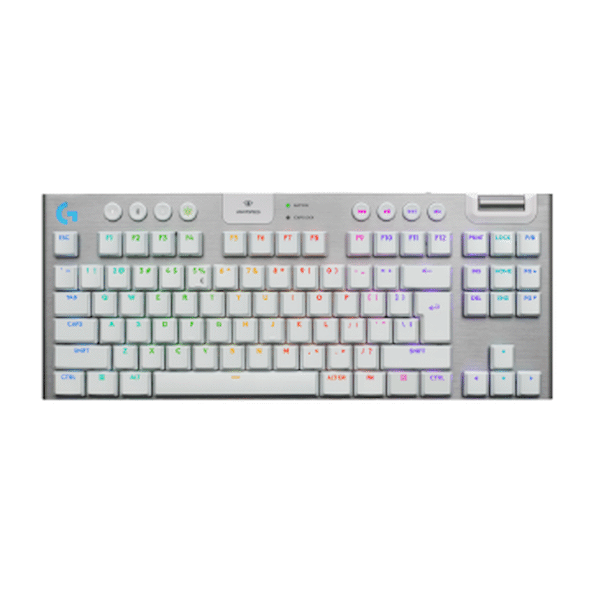 Logitech(R) G915 X LIGHTSPEED TKL Low-Profile Wireless Gaming Keyboard – White