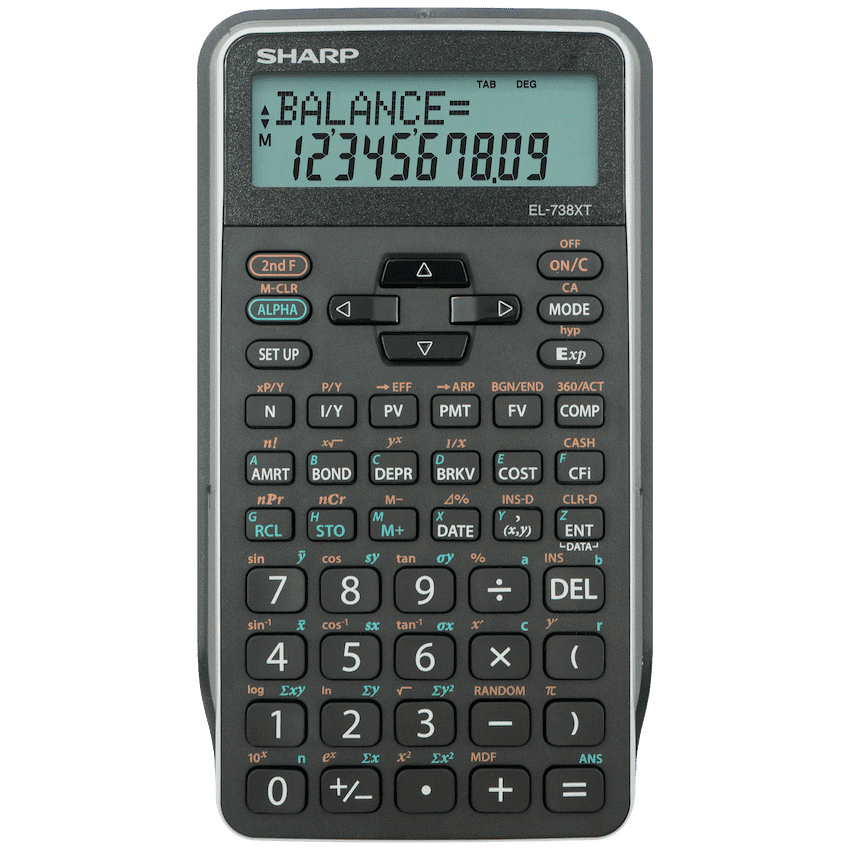 Sharp EL-738 XTB – Advanced Financial Calculator NEW DESIGN