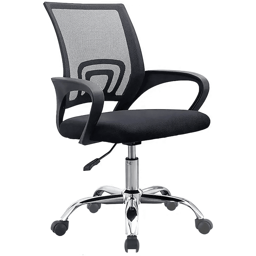 Everfurn Swift Mid Back Chair – Black