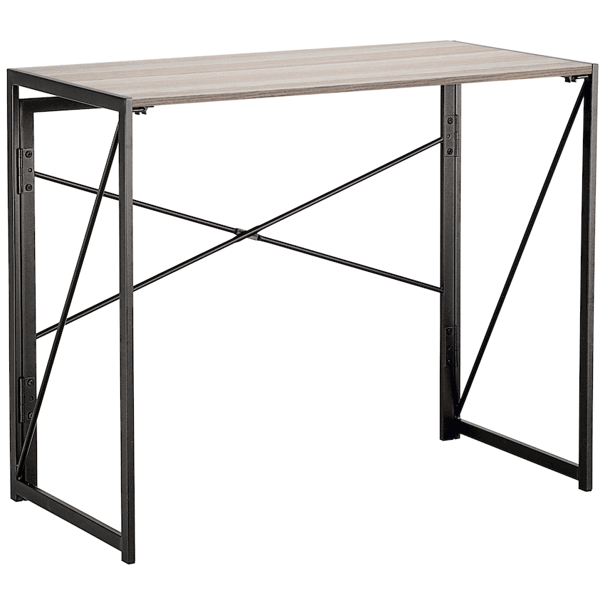 Everfurn SkyBright Folding Desk, No Assembly Required, Office Desk