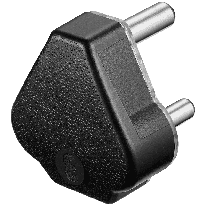 Ellies 16a Heavy-Duty Rubber Screw-on Plug Top – Black