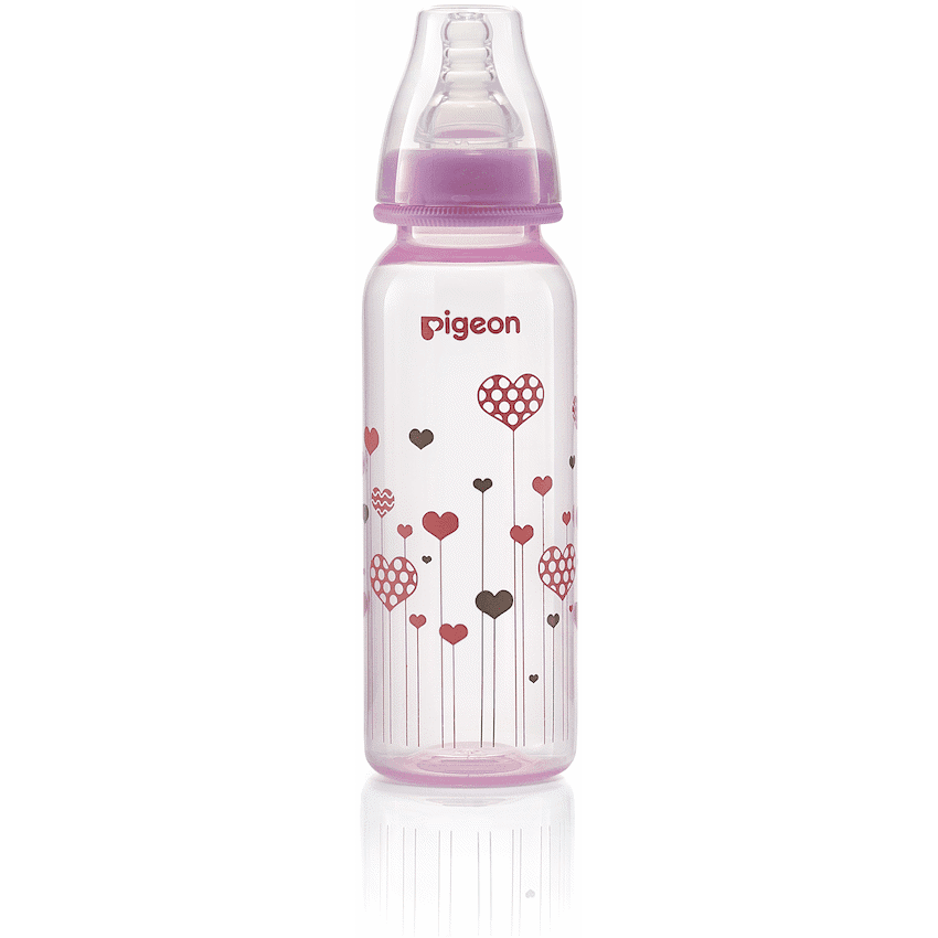 Pigeon Flexible Bottle – Std Neck – Pink 240ml