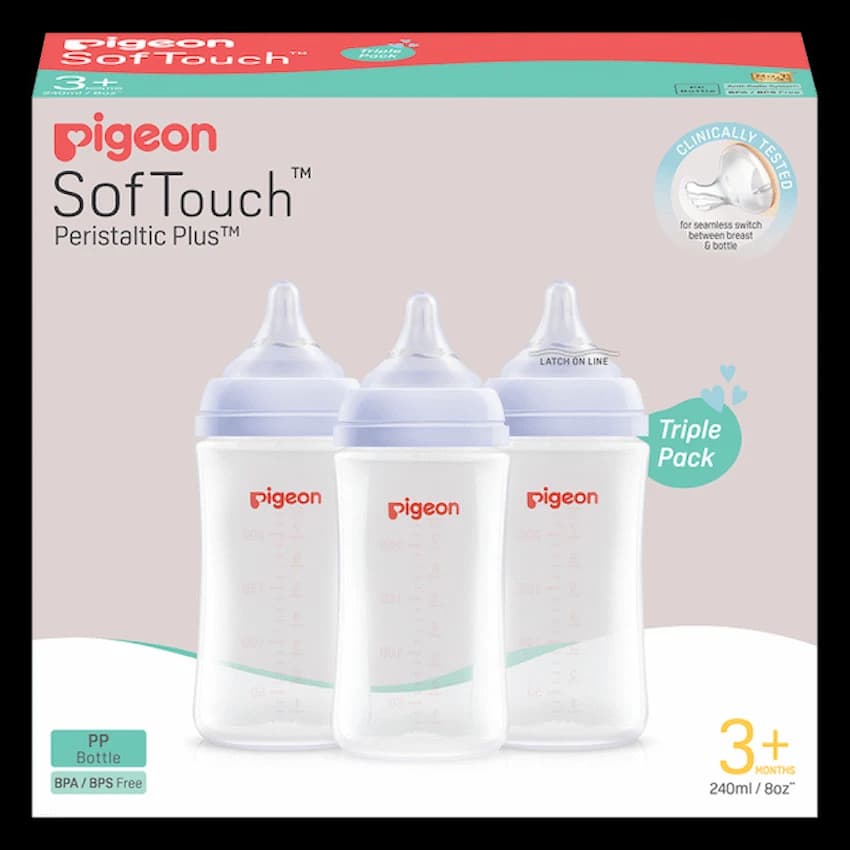 Pigeon Softtouch Bottle 240ml – Triple Pack