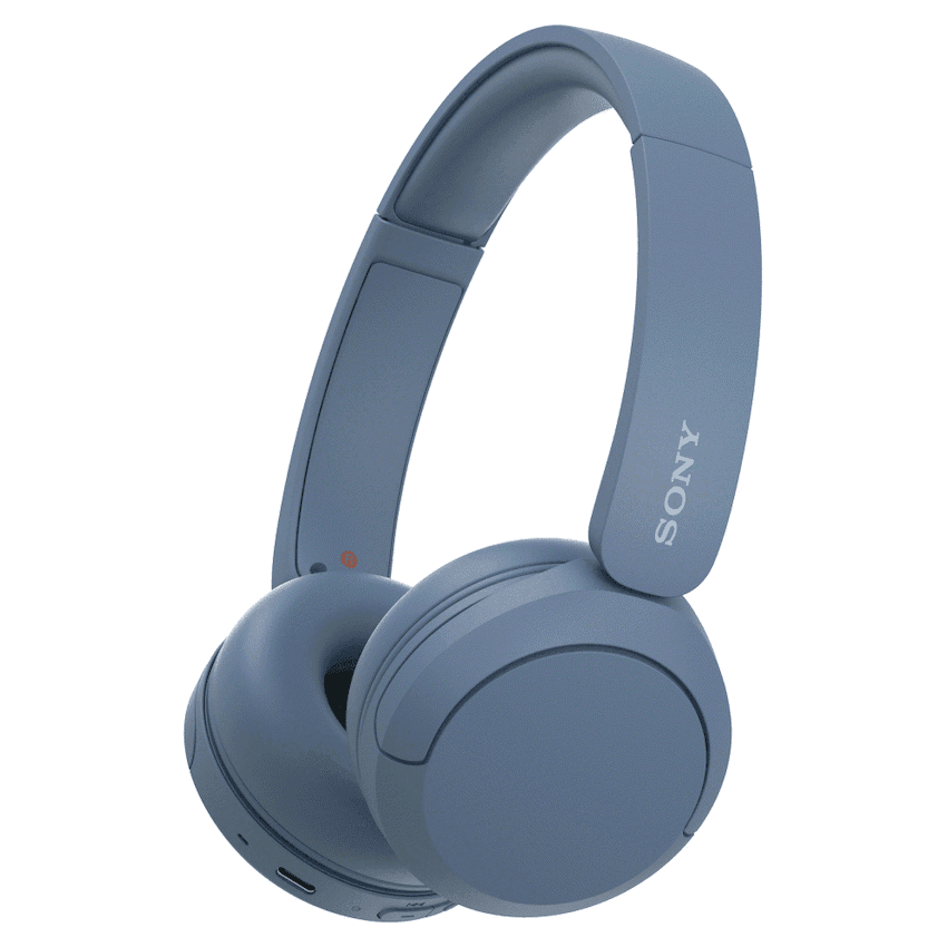 Sony WH-CH520 (Blue) Bluetooth On-Ear Headphones