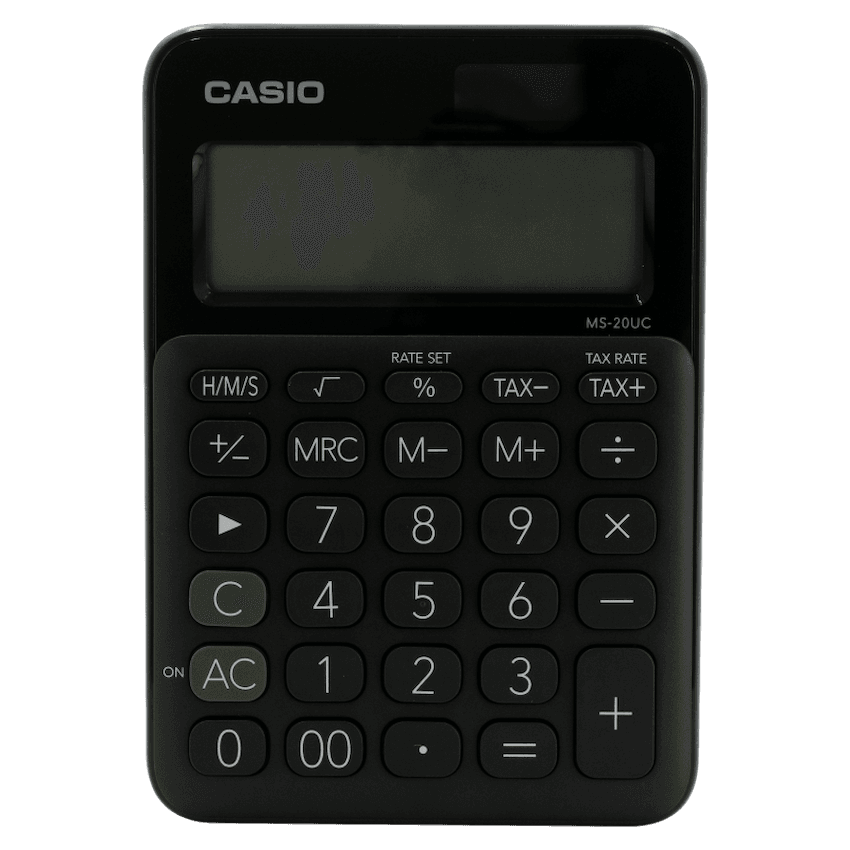 Casio MS-20UC – Desktop Calculator 12-Digit – Black