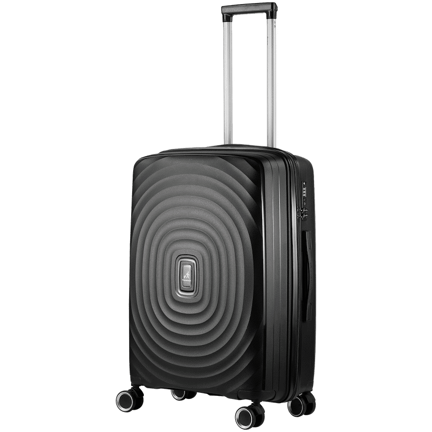 Travelwize Ripple PP 4-Wheel Spinner 55cm Luggage – Black