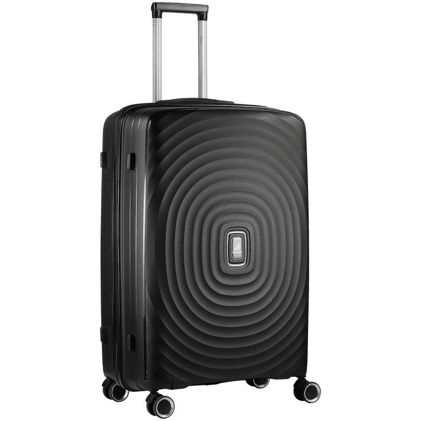 Travelwize Ripple PP 4-Wheel Spinner 75cm Luggage – Black