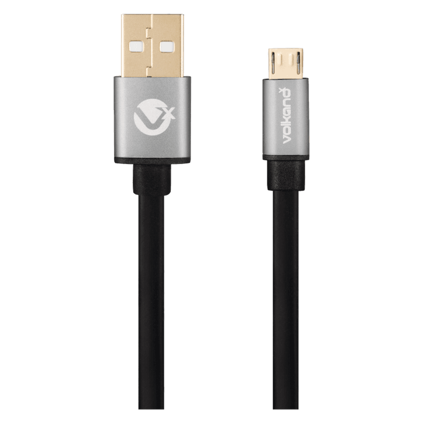 VolkanoX Couple Series Micro USB Premium Twin Pack 1m Charge/Data Cable – Black