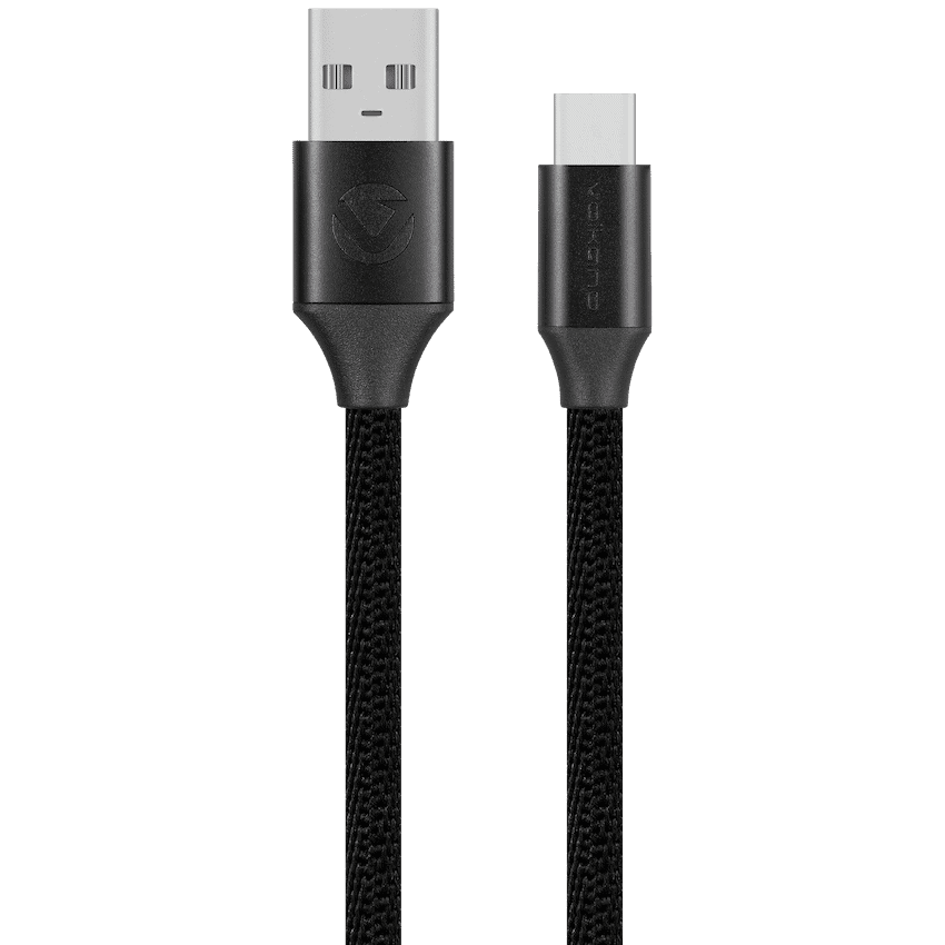 Volkano Weave Series Braided Type-C Cable 3m 30w – Black