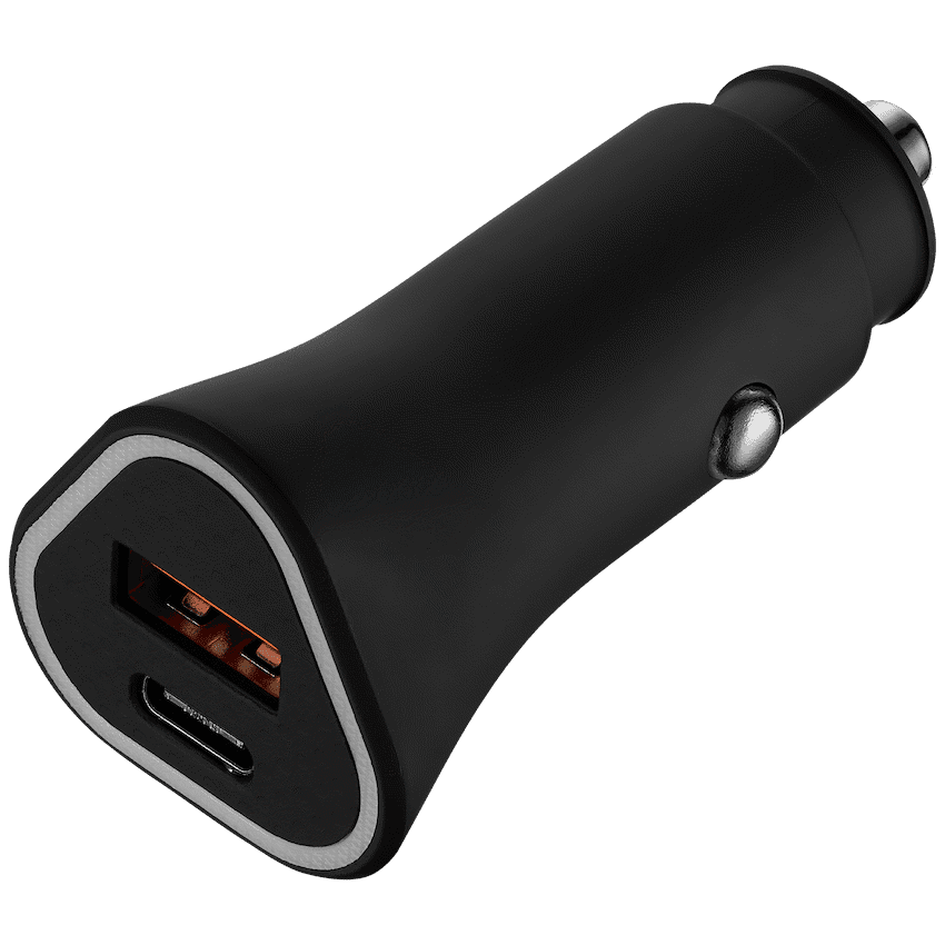 Rugged by Volkano Dual USB Car Charger with QC3.0 and PD