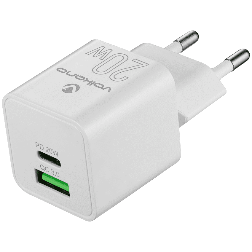 Volkano Dyna Duo 20w PD + QC 3.0 Wall Charger