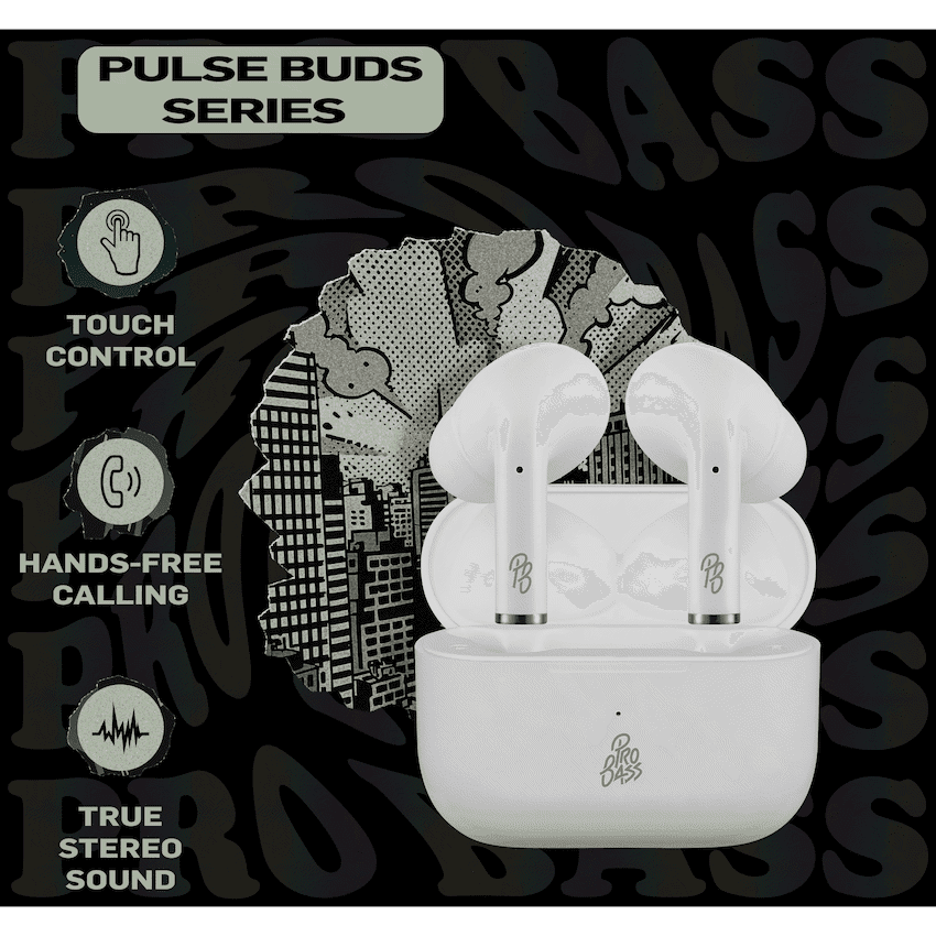 Pro Bass Pulse Buds True Wireless Earphones with Charging Case thumbnail 10