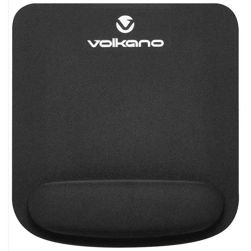 Volkano Rest Series Gel Mousepad – Black