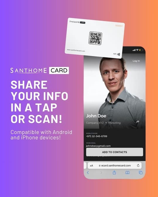 Santhome Card – Digital Business NFC Card thumbnail 6