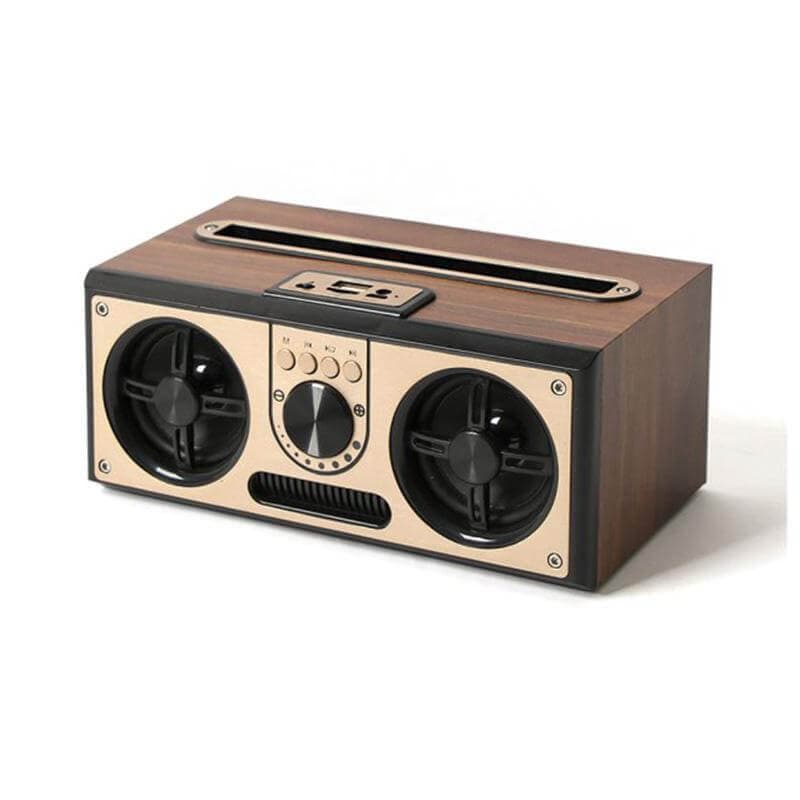 SEVAN – Giftology Retro Wood 20W Bluetooth Speaker with FM