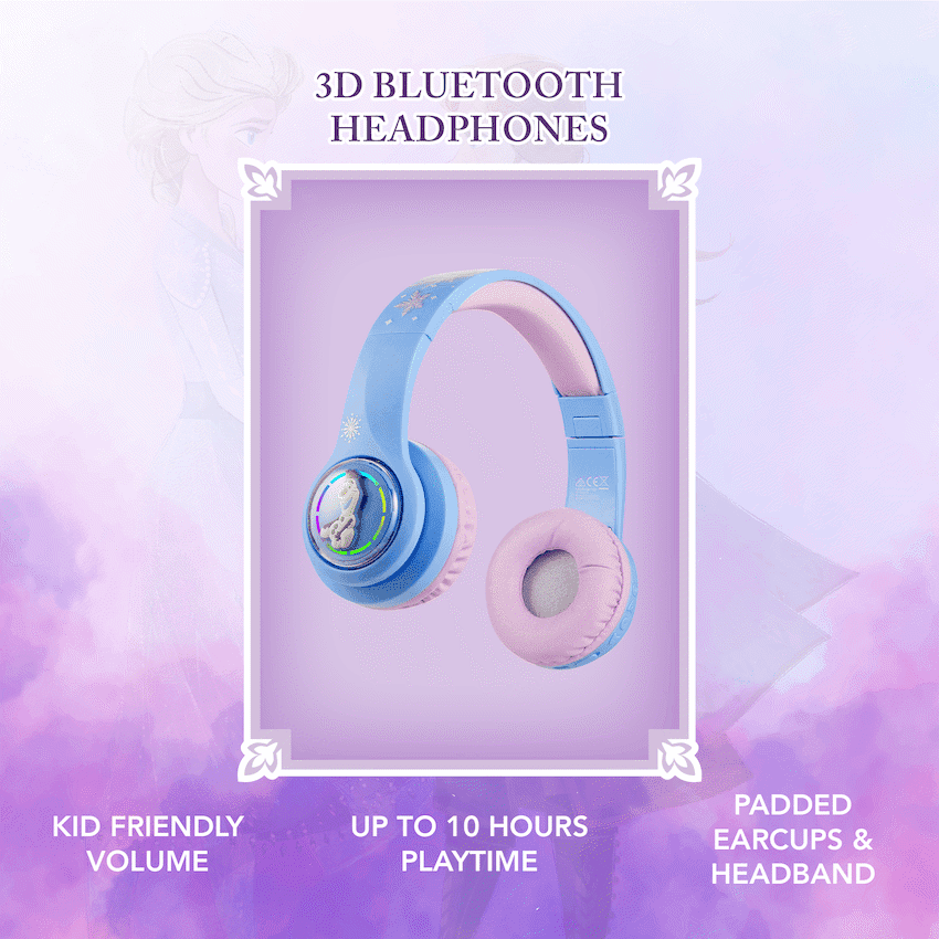 Disney Frozen 3D Bluetooth Headphones thumbnail 3