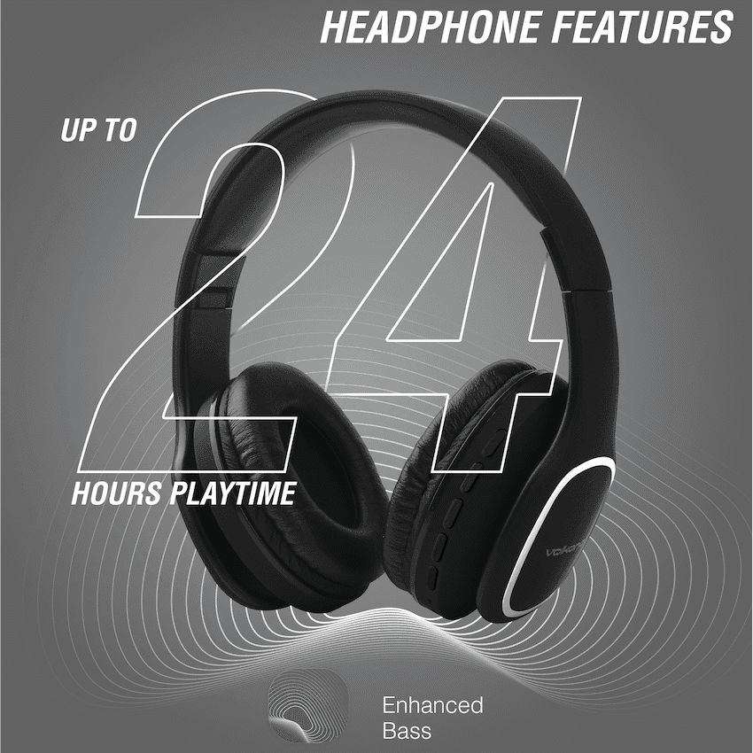 Volkano Phonic Series Bluetooth Full Size Headphones thumbnail 4