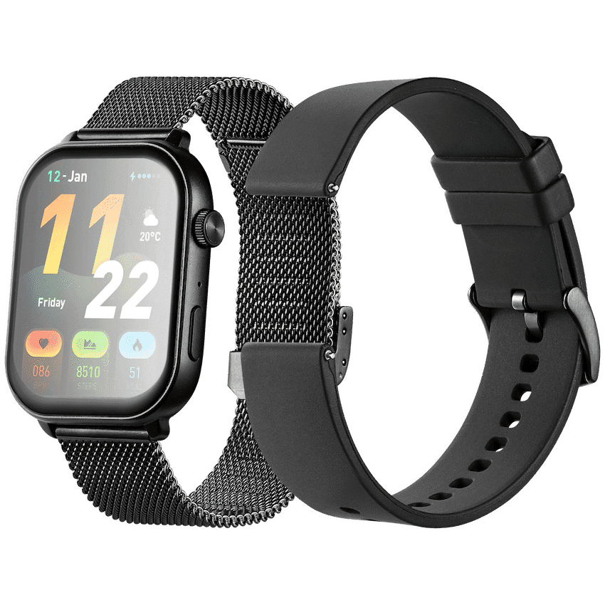 Volkano Trinity Series Smartwatch with Metal Mesh Strap thumbnail 2