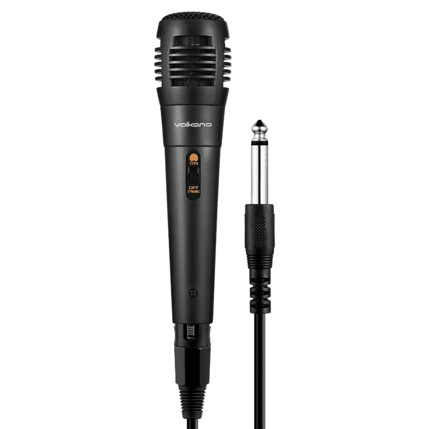 Volkano Vocal Series ABS Wired Microphone – Black