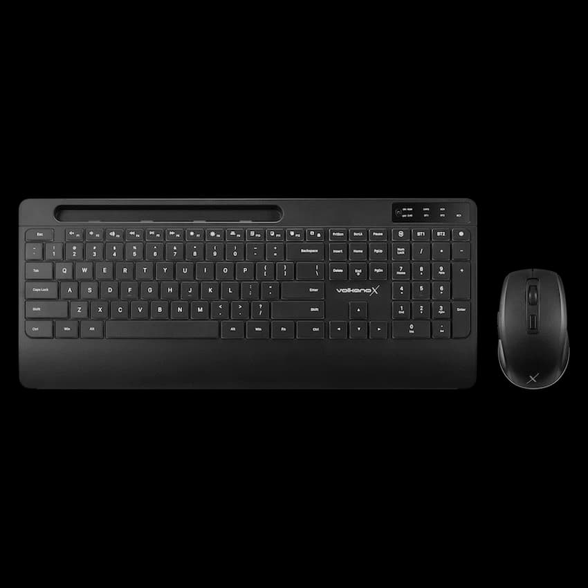 VolkanoX Gem Bluetooth Wireless Keyboard and Mouse – Black