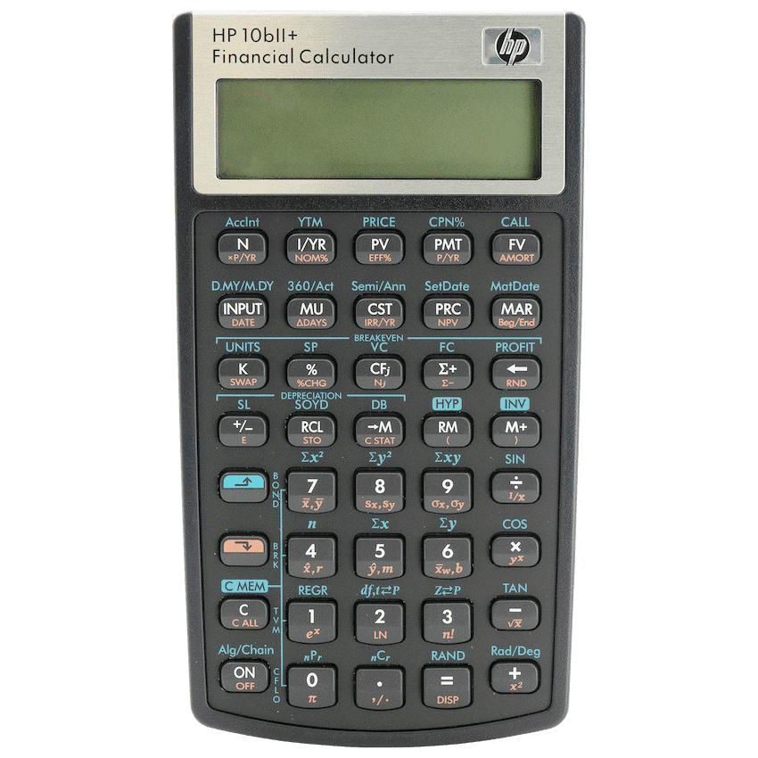 HP 10Bii+ – Business Calculator (Algebraic) – Non-Programmable