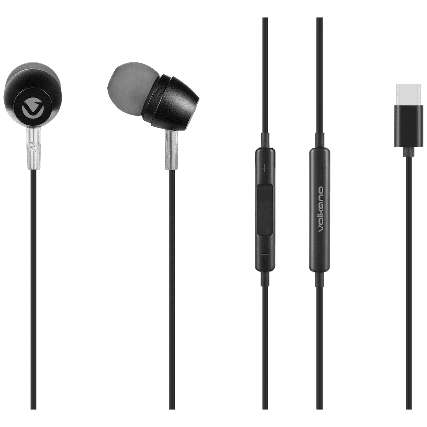 Volkano Prism 3 Series Type-C Earphone – Black