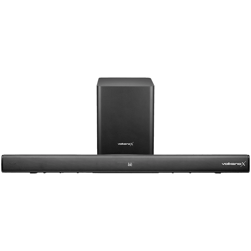 VolkanoX Supersonic 2 Series 2.1 200w Soundbar System with Wireless Subwoofer – Black