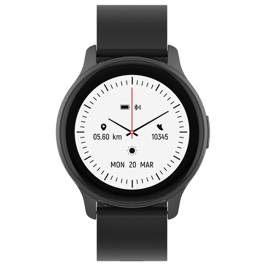 Volkano Active Tech Trend series Watch with heart rate monitor – Black