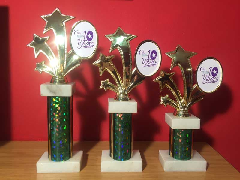 Double base oval star 24cm