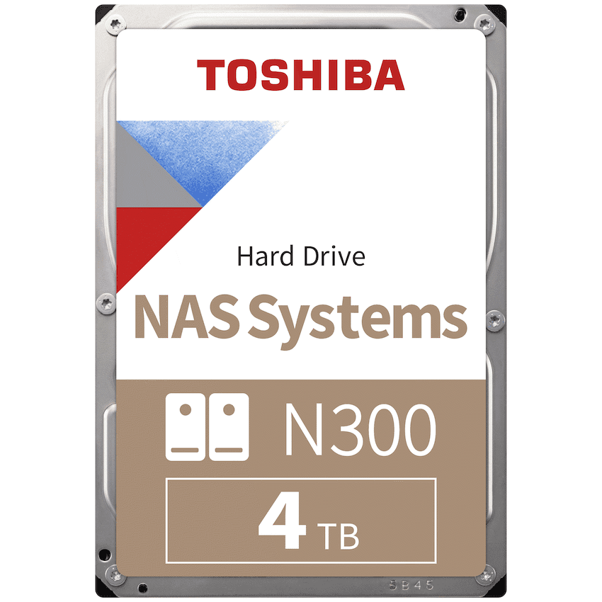 Toshiba N300 NAS Hard Drive 4TB SATA III  (512MB/7200RPM)