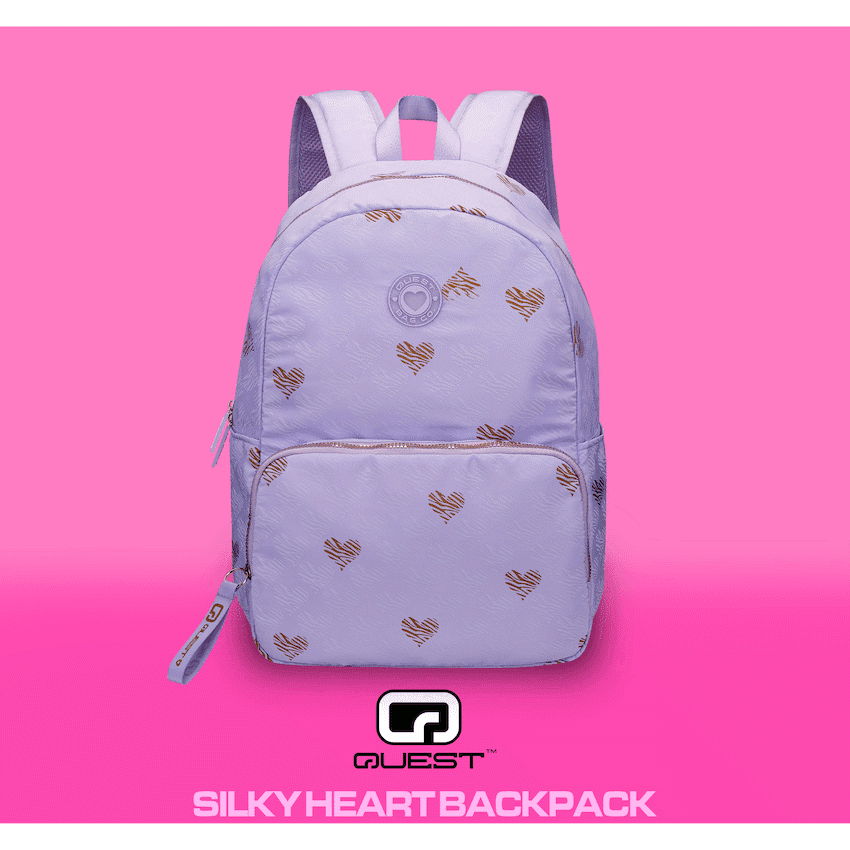 Quest Silky Heart Backpack Lilac
