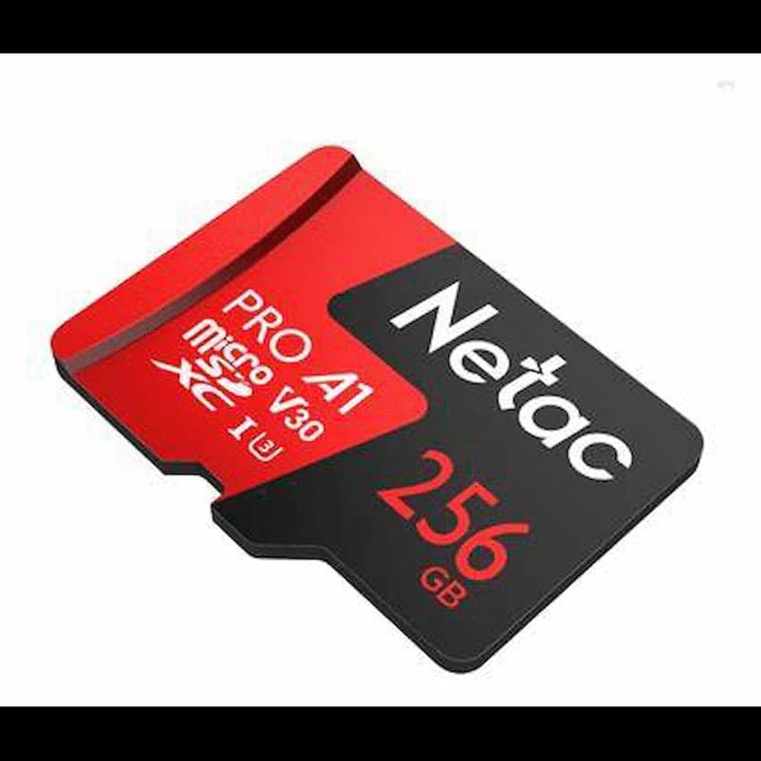 NETAC PRO 256GB MICRO SD AND ADAPTOR