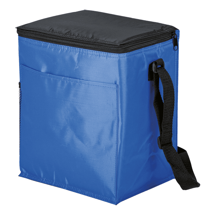 12 Can Cooler with 2 Exterior Pockets 70D PEVA Lining