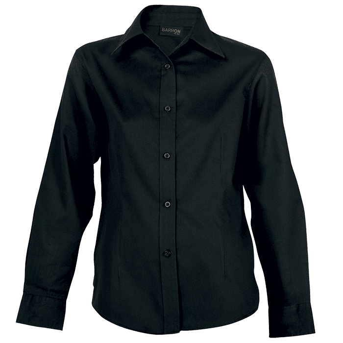 Brushed Cotton Twill Blouse Long Sleeve Ladies