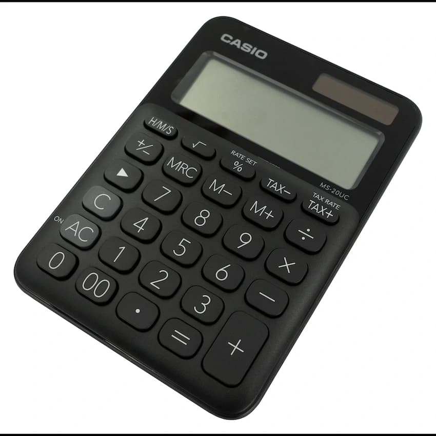 Casio MS-20UC - Desktop Calculator 12-Digit - Black