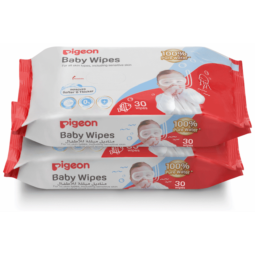 Pigeon - 100% Water Baby Wipes (30's)